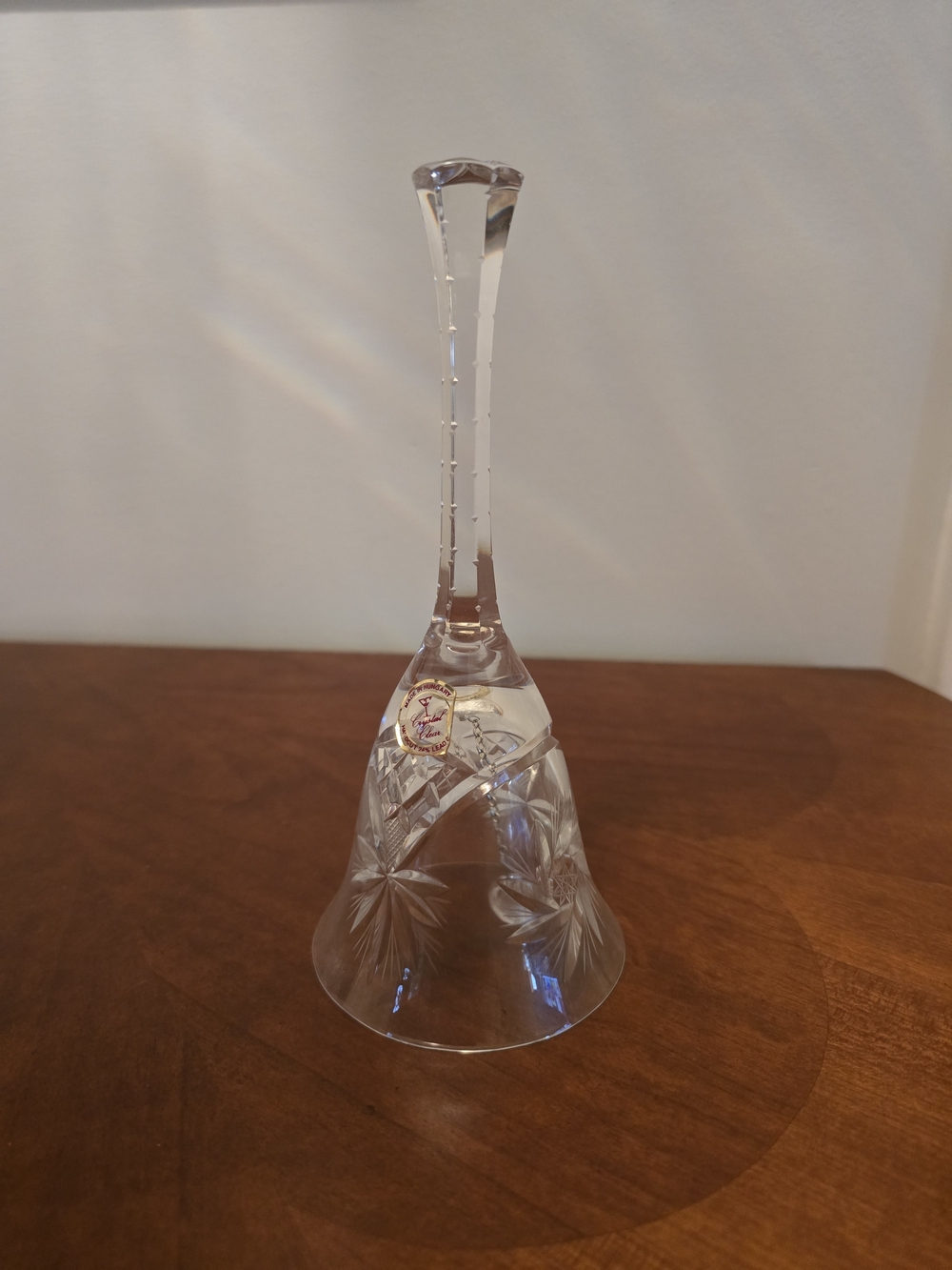 1970's Adria Pinwheel Crystal Glass Bell